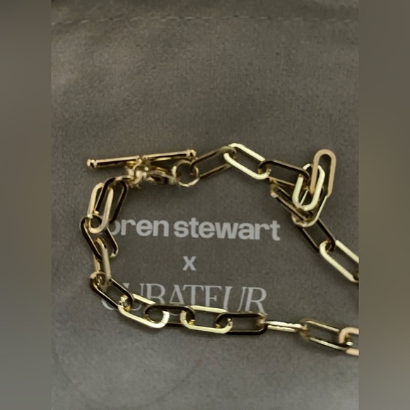 NWT Loren Stewart Double Wrap Toggle Bracelet Gold Plated MSRP $262 - Picture 6 of 6